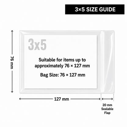 3×5 Cello Bags