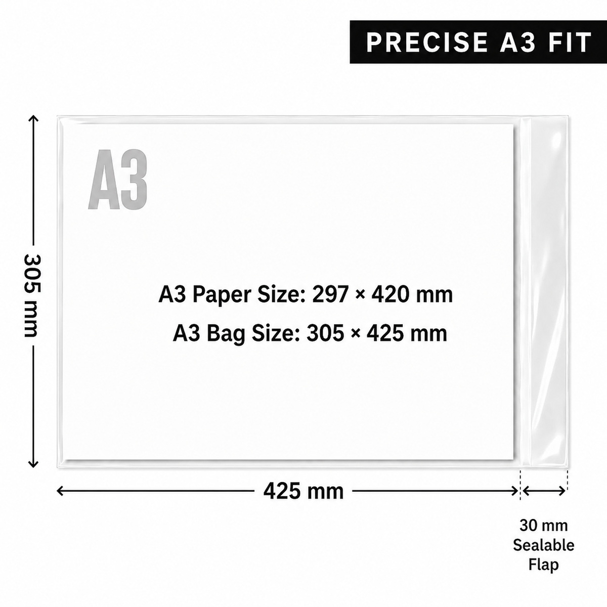 A3 Cello Bags