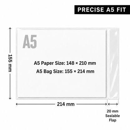 A5 Cello Bags