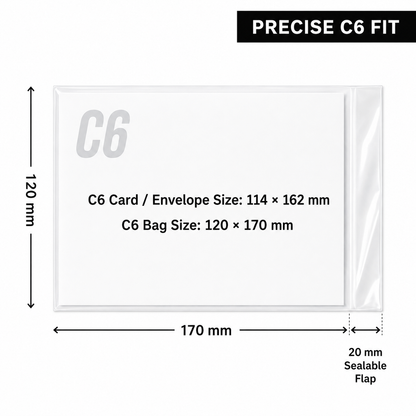 C6 Cello Bags