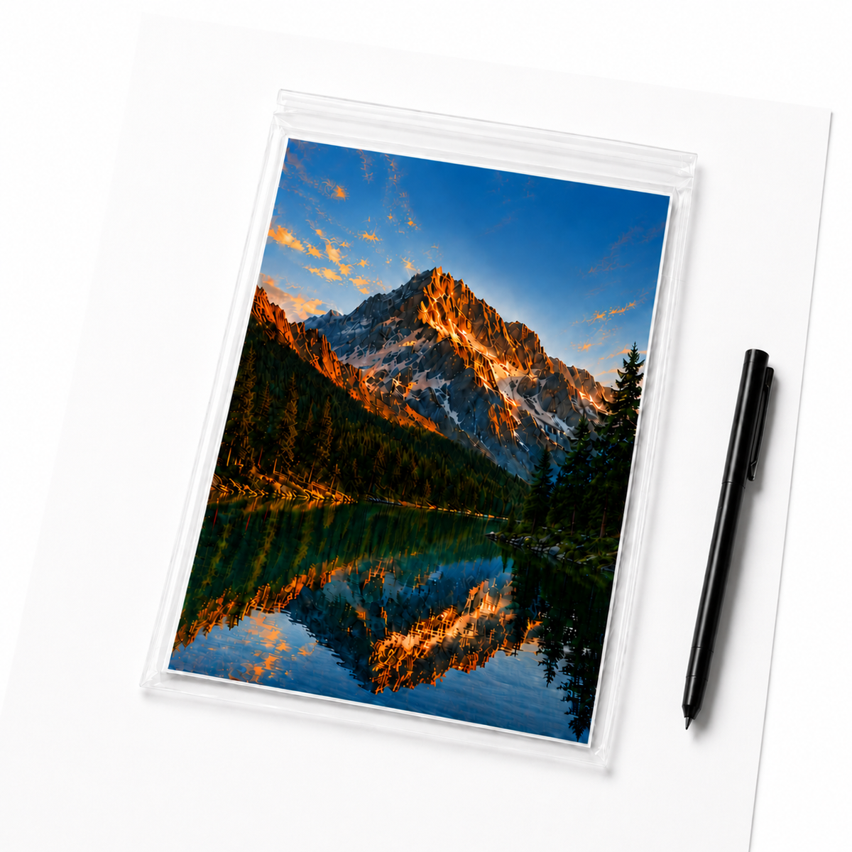 Photo print protected in a clear self-seal cello bag from CelloBag.co.uk